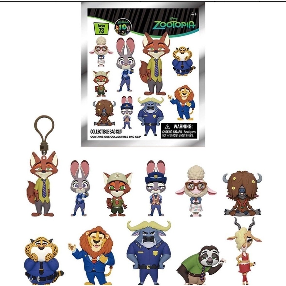 Zootopia 10th Anniversary Series 73 3D Foam Bag Clip